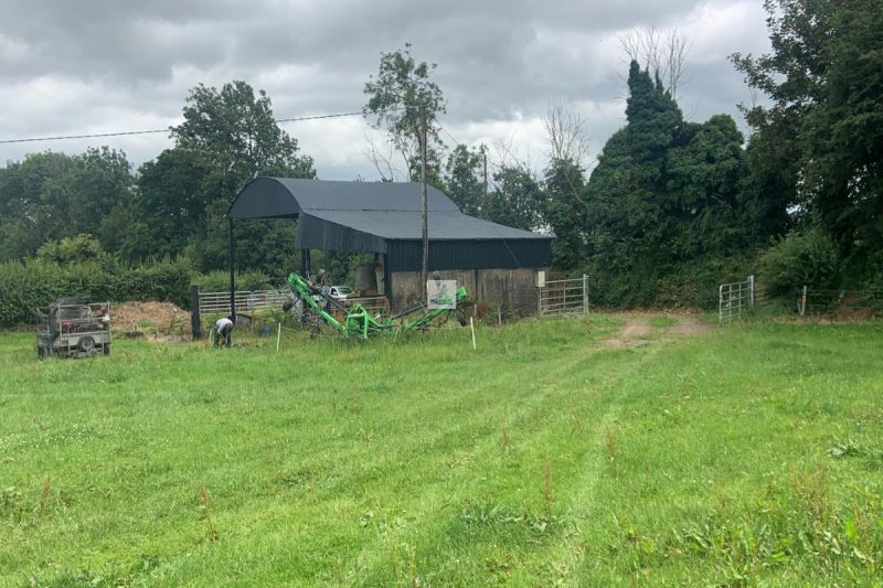 Agricultural buildings painted in Marlfield