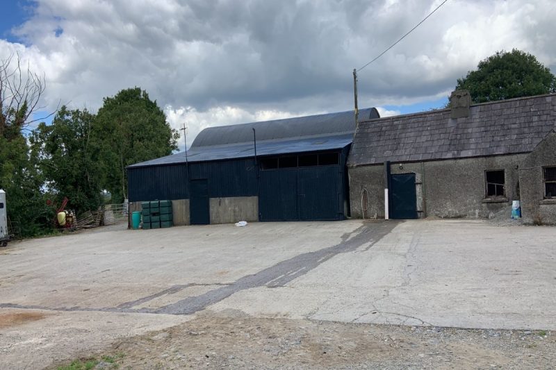 Agricultural buildings painted in Portroe