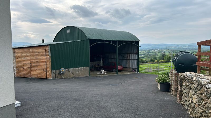 Farmyard buildings, industrial buildings cleaned Rathcabbin